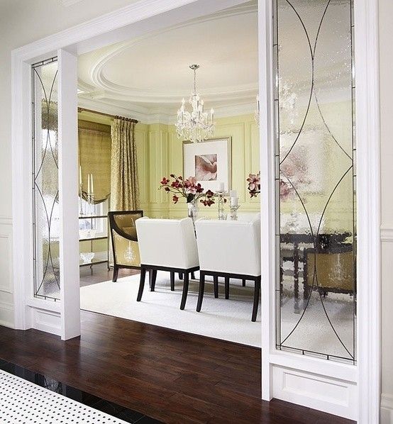 Kitchen Glass Door Design for the Dining Space